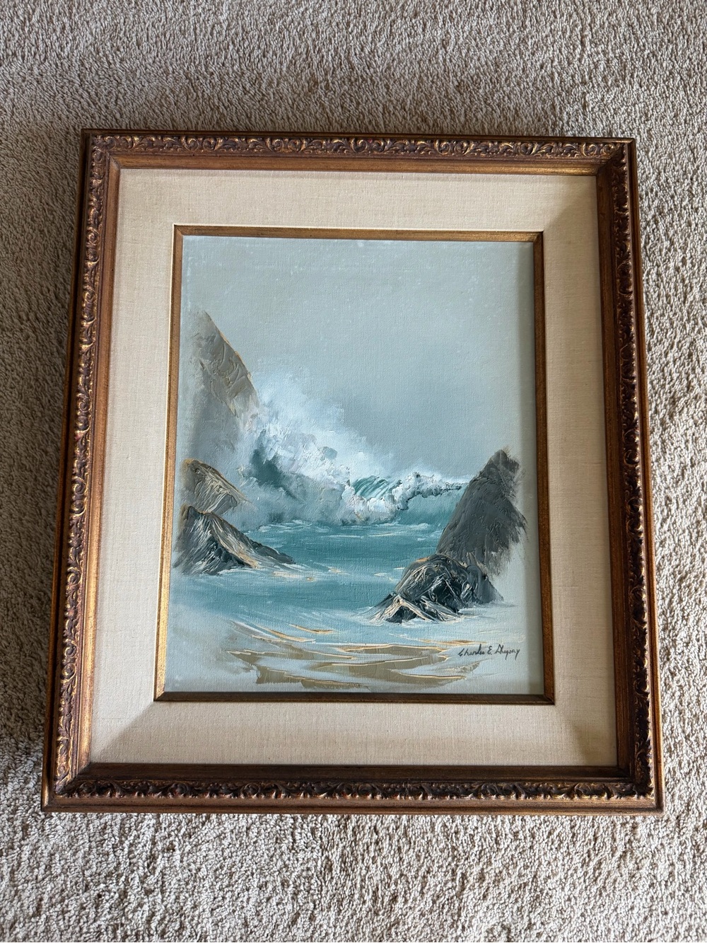 Charles Gregory “resounding sea” painting